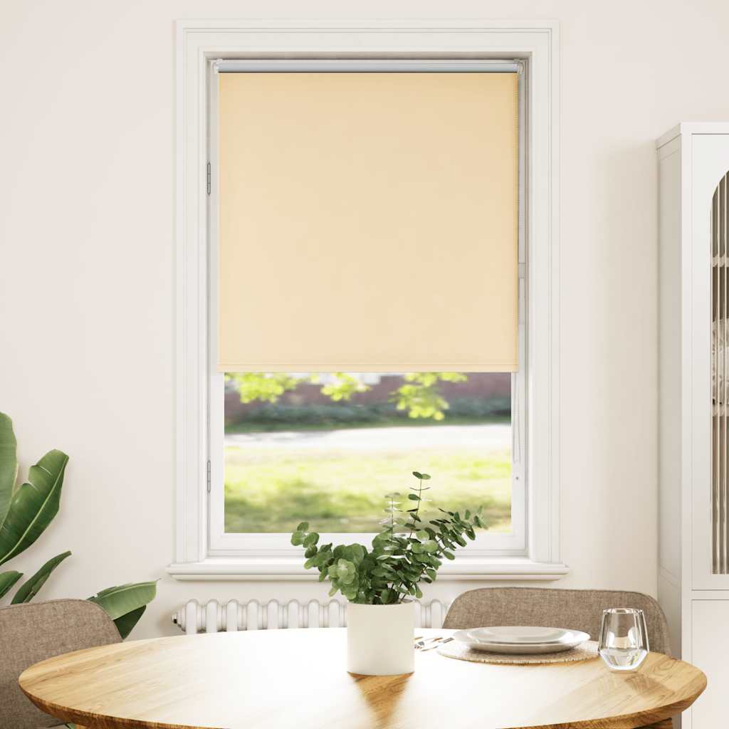Roleta Zaciemniająca Beżowa 65X130 Cm Szerokość Tkaniny 60,7 Cm