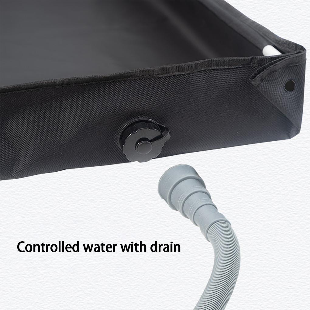 Outdoor Camping Shower Tray PVC Foldable Base With Drain For Shower Tent Portable Shower Camping