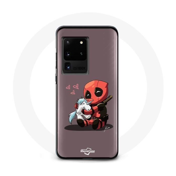 Coque pour Samsung Galaxy S20 Ultra DeadPool Unicorn Licorne