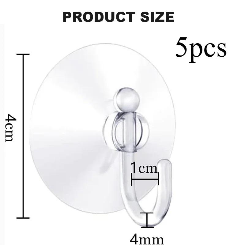 5/10/20 шт. Крючки на присосках Держатель с сильной присоской с пластиковыми крючками Для стеклянного окна Настенный крючок Вешалка Дом Кухня Ванная