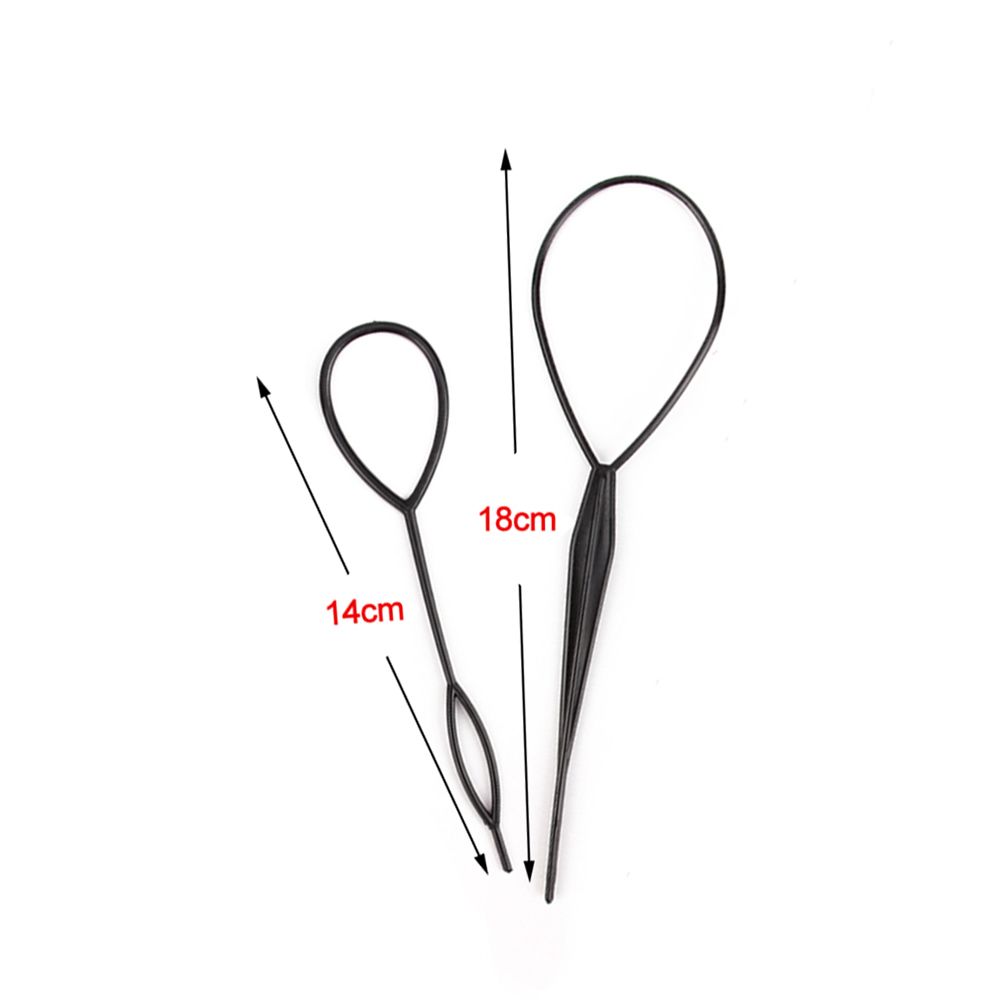 Creator Home Use Loop Tail Clip Crochet Braids Hair Pull Needle For Ponytail Pigtails Styling Maker
