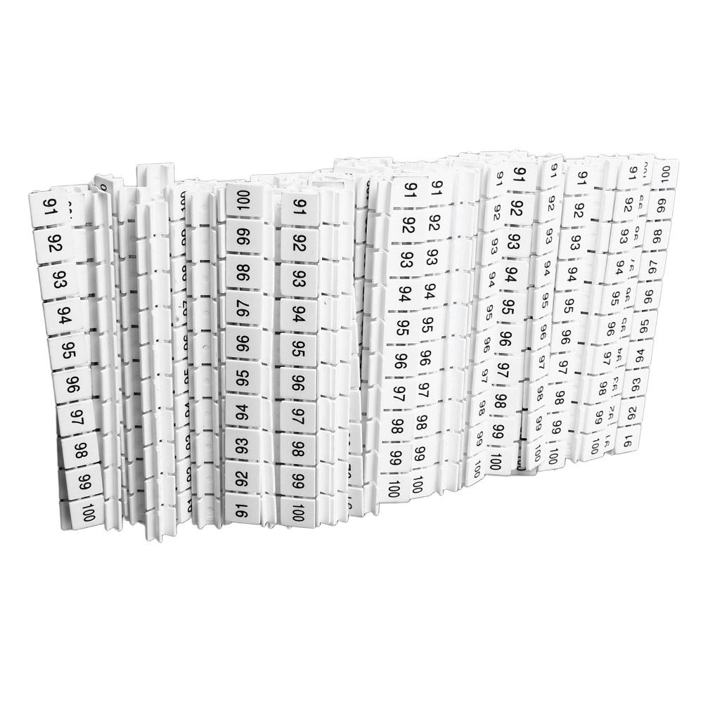 100Pcs ZB10 Series Terminal Block Marking Label Terminal Block Marker Electrical Maintenance