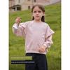David Bella Girls' Sweatshirt Children's Long-Sleeve Base Shirt 2026 Spring New Style Girls' Top Children's Clothing for Older Girls