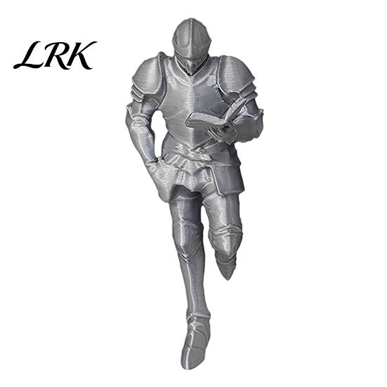 Устойчивая подставка для книг для полок, 3D-печатный средневековый рыцарь, уголок для книг, фигурка для чтения, ретро-статуя в доспехах, декор для ниши, креативная книжная полка, для влюбленных