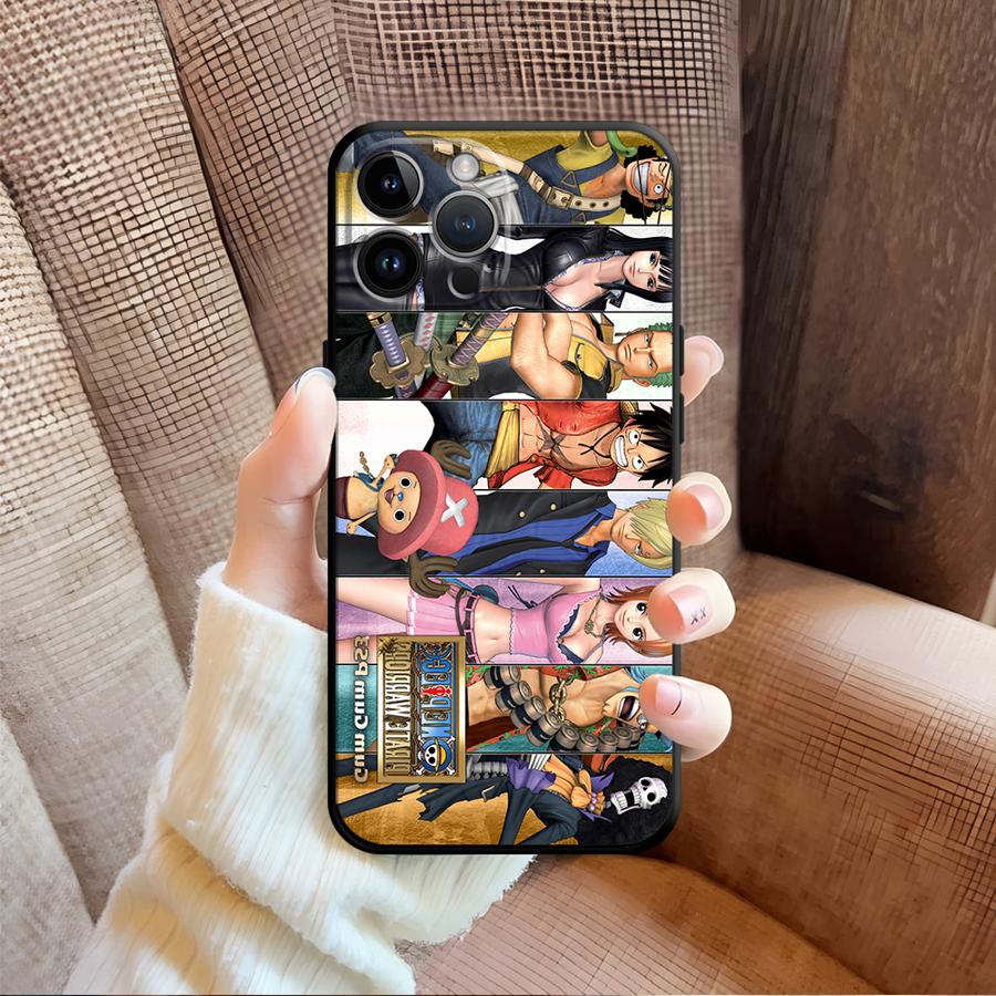 Чехол Пиратский Король Луффи Чоппер для iPhone XS Max 15 16 14 Plus XR 13 12 11 17 Pro Max 7 8 17Air Черный Мягкий Чехол для Телефона