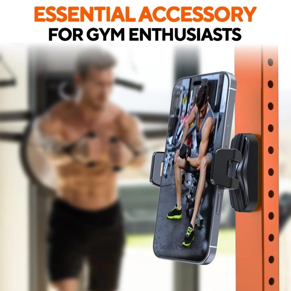 Adjustable Magnetic Phone Holder Phone Holder Clamp Gym Forklift Kitchen