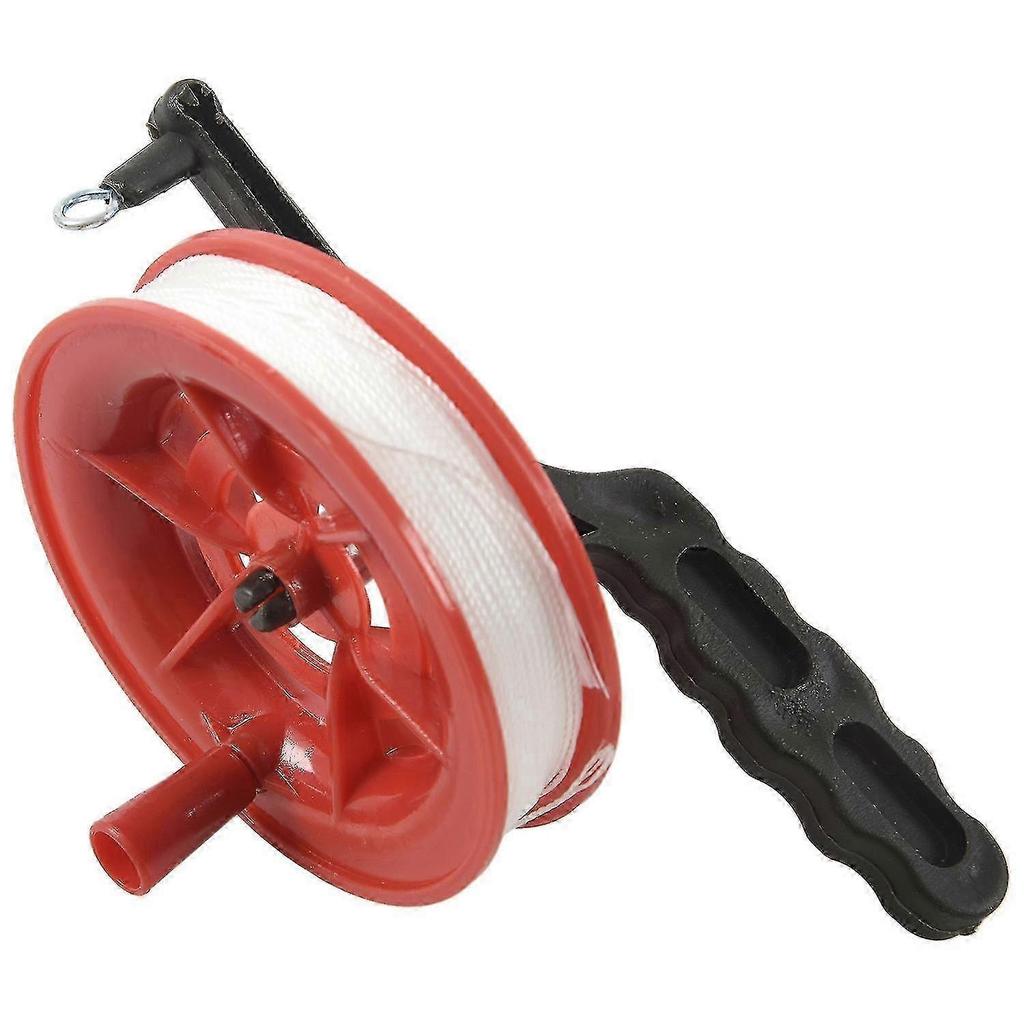 Durable 100m Twisted Nylon Kite Line Reel Winder with Lock, Outdoor Flying Gear