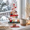 Festive Home Decor Pieces Christmas Tree Ornament, Wooden Letter Sign Decorative Xmas Ornament Sets for Compact Stable Party Supplies Holiday