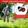 Weed Trimmer Support Wheel Household Manual Lawn Trimmer Adjustable Garden Accessories Weeding Pruning Double Wheel Bracket