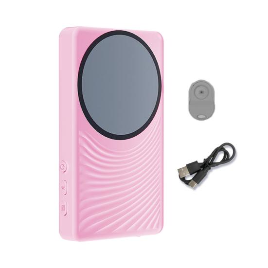 Видеоблогер с экраном для селфи для телефона, запись без помощи рук, регулируемые углы, беспроводной проектор для селфи-видео, возможность обмена в реальном времени, задняя камера с пультом дистанционного управления