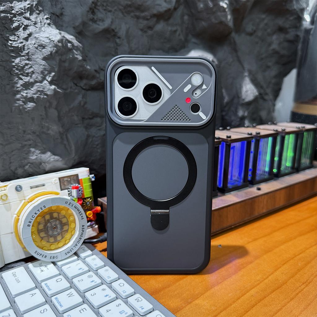 Применимый брелок для iPhone Рамка для очков Чехол для мобильного телефона Apple 16 Контрастный цвет Кожа Магнитный держатель Защитный чехол
