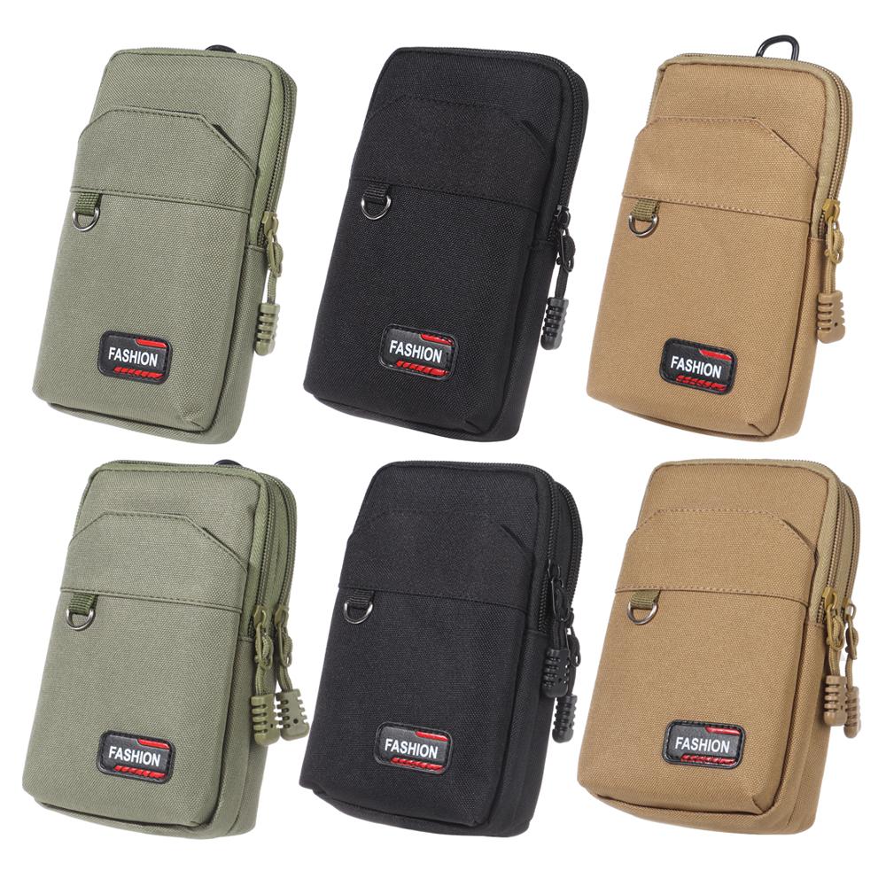 Men Single/double Layer Camping Hunting Phone Pouch Waist Purse EDC Molle Bag Wallet Pocket