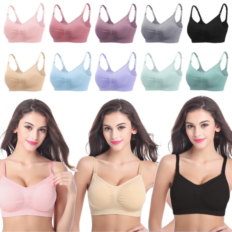 Seamless Maternity Nursing Bra Ultra-smooth And Soft Wirefree Breastfeeding Lingerie For Comfort