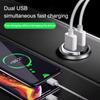 200W Mini Car Charger Fast Charging for iPhone QC3.0 Mini PD USB Type C Car Mobile Phone Charger for Xiaomi Samsung Huawei