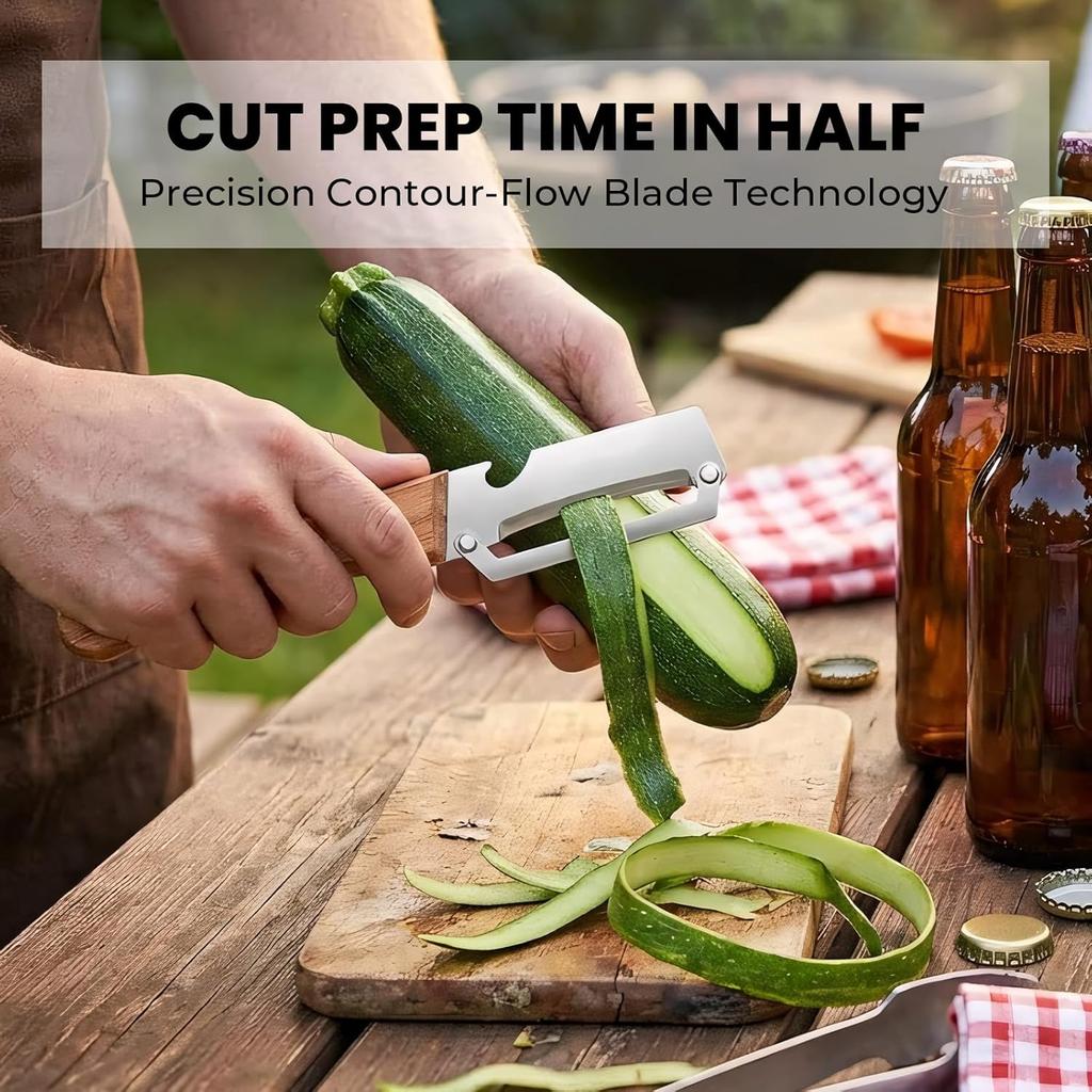 1/2/4PCS Stainless Steel Peeler with Wooden Handle for Fruit Vegetable Peeling Smooth Operation Ergonomic Kitchen Tool
