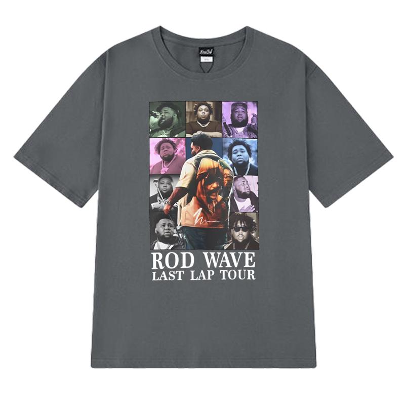 Hot Rapper Rod Wave world tour 2025 Graphic T shirts Unisex Women vintage Hip Hop streetwear Unisex Cotton short sleeve Tshirts