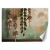 Wallpaper Hanging Leaves Vintage