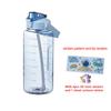 2 Liters Plastic Kettle Large Portable Travel Water Bottle With Straw Sports Fitness Cup Portable Drink Bottle With Sticker