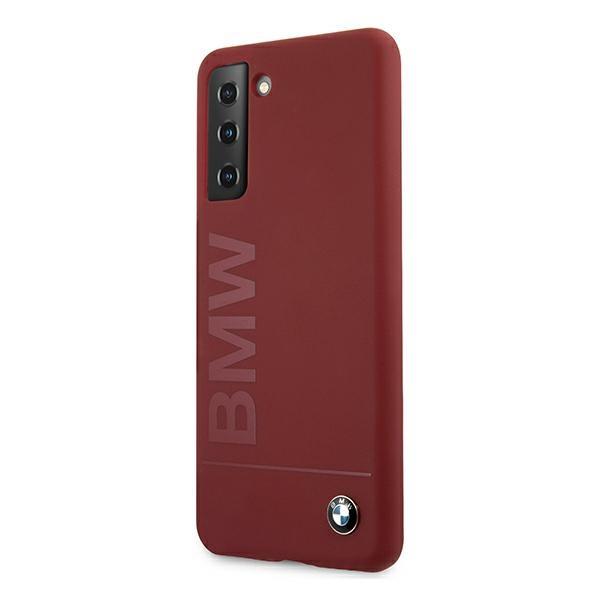 Etui do Samsung Galaxy S21 Plus BMW Silicone Signature Czerwone