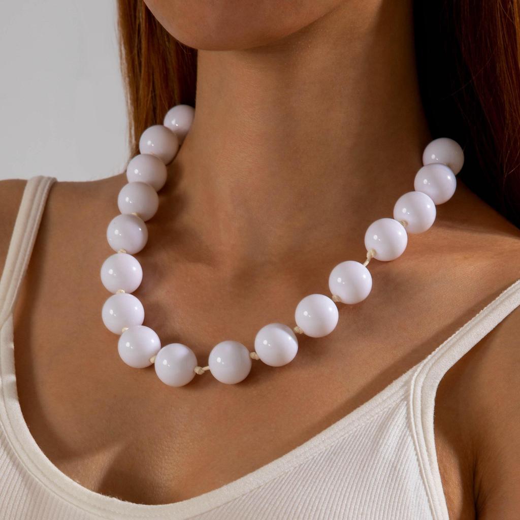 Летнее богемное этническое красочное преувеличенное ожерелье из бисера для женщин, ювелирные изделия, индивидуальность, пляжный отдых, колье-чокер, бижутерия