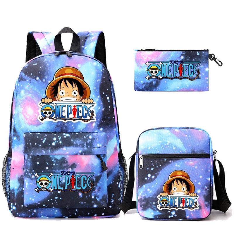 3 шт./компл. аниме цельный рюкзак с наплечной сумкой пенал для мальчика и девочки школьная сумка женская дорожная сумка Mochila