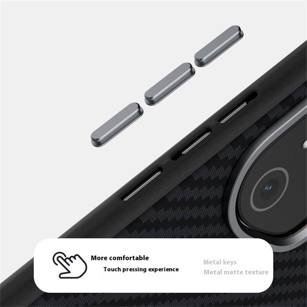 ABEEL Чехол для Honor 300 Pro Совместимый с MagSafe Задняя крышка с текстурой углеродного волокна