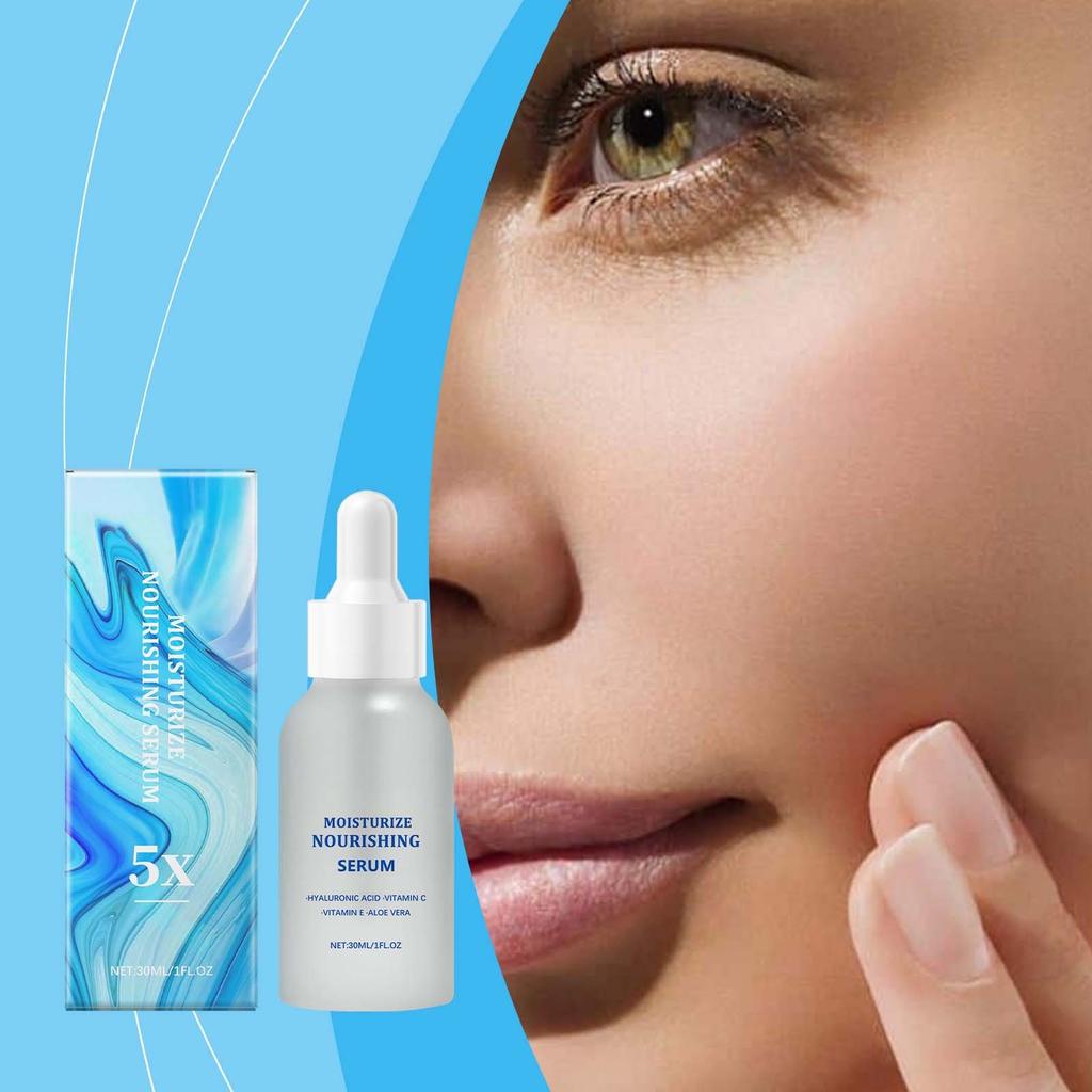 Увлажняющая сыворотка нежно питает кожу, увлажняет и осветляет кожу 30 мл