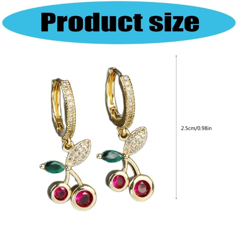 Винтажные серьги-вишенки для женщин, стильные женские серьги, серьги для свадьбы, подвески для ушей, удобные в носке для женщин