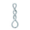 [L3920] - Silver Pendant 'Sissi' Silver White (rhodium-plated) - 33x11 Mm
