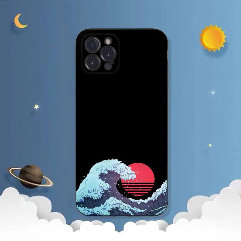 Чехол для телефона с морской волной для iPhone Samsung Galaxy Redmi Xiaomi Oppo OnePlus Note SA 7 8 9 10 11 12 13 14 20 21 22 23 53 54 Pro Max Plus Ultra TPU Soft