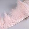 10 Meters Natural Turkey Marabou Feather Trim Ribbon Feather Fringe For Wedding Dress Decor Sewing Accessories Plumas