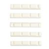 5PCS Guitar Nut Set Slotted Nut Musical Instrument Accessory for 4 String Electric Acoustic Guitar