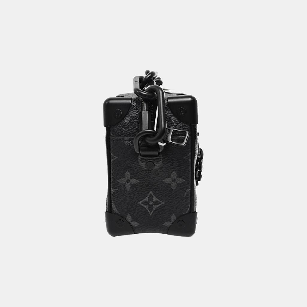 [Б/У] Louis Vuitton Мини Мягкий Сундук 'Черный Холст Monogram Eclipse' - Отличное состояние #NSWQHO