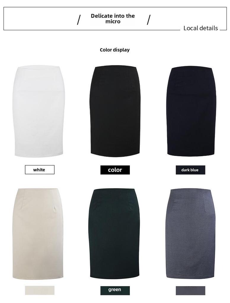 Элегантная женская черная юбка-карандаш длиной до колена — идеальный вариант для офиса и ношения осенью/весной