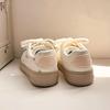 Модные женские белые кроссовки на толстой подошве 2025: Универсальная осенне-зимняя повседневная и спортивная обувь