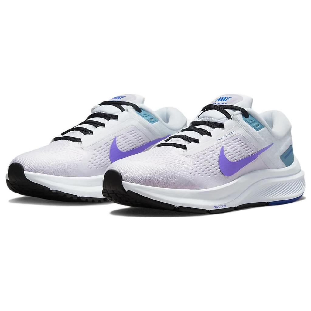 Nike Air Zoom Structure 24 White Psychic Purple Женские кроссовки Barely-Grape Cerulean DA8570-105