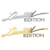 Автомобильная металлическая наклейка Limited Edition Металлическая наклейка для мотоциклов Декаль Водонепроницаемый Металлический логотип Limited Edition Эмблема Значок Декаль Автомобиль