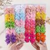 10/20Pcs Cute Grosgrain Ribbon Bowknot Hair Clips for Girls Colorful Bows Clip Hairpin Barrettes Headwear Kids Hair Accessories