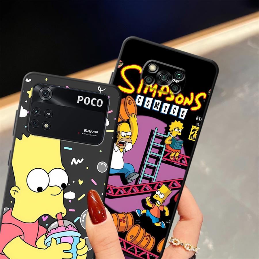 Чехол для телефона Case for Xiaomi Poco F8 M5 C71 C75 C61 X3 X4 X5 X7 Pro F1 M3 M4 M7 Pro F3 C50 Мультяшный The S-simpsons