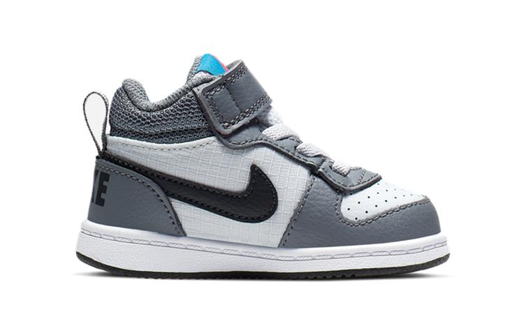 Nike Кроссовки Court Borough Mid, нескользящие, износостойкие, дышащие, средней высоты, для малышей, младенцев и малышей 870027-009