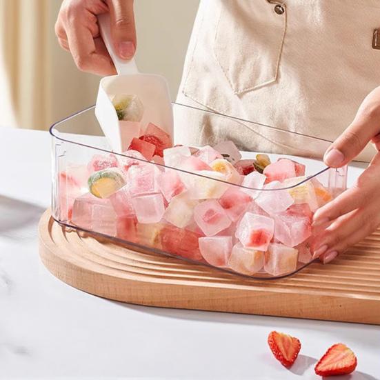 Силиконовый лоток для льда с лопаткой. Форма для льда с одним щелчком. Семейные посиделки. Самодельный льдогенератор для коктейлей из виски.