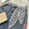 Sweet Lace Waistband for Women Adjustable Long Gauze Ribbon Bow Tie Belt Dress Jeans Accessory for Party Wear