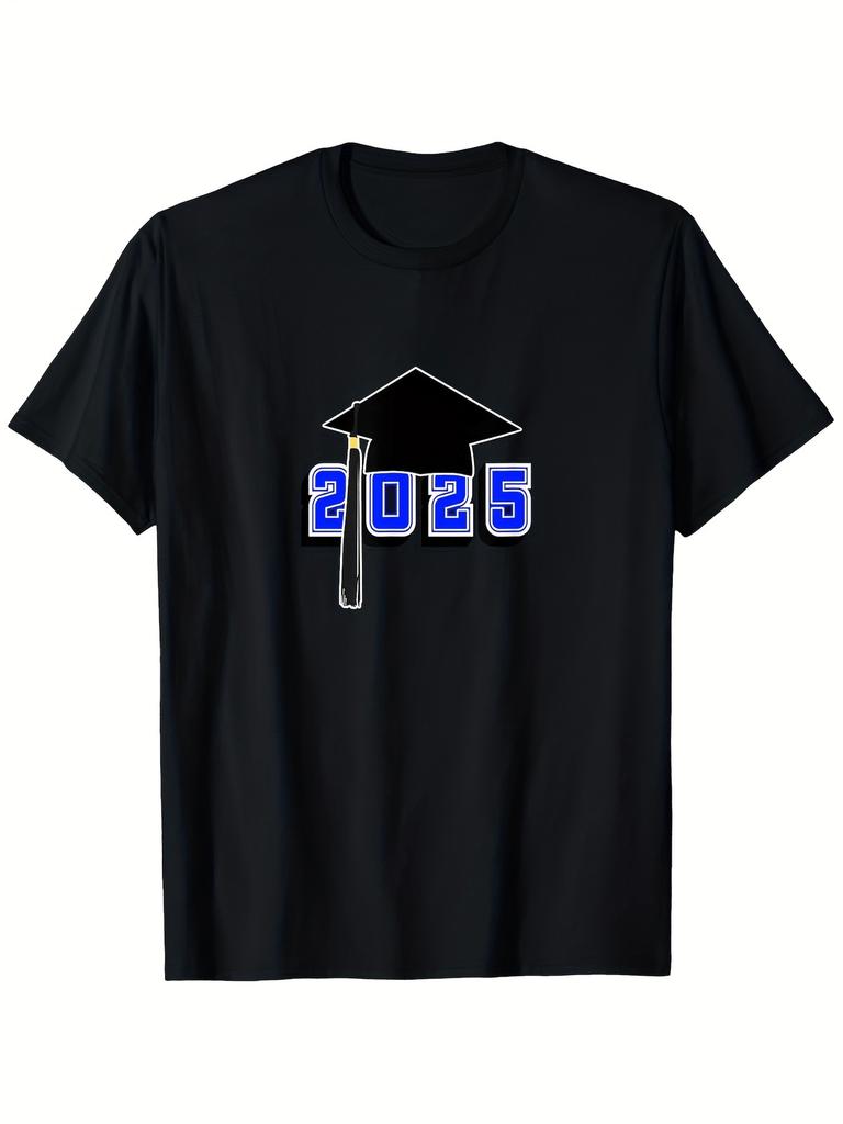 Class of 2026 Graduation Souvenir TShirt Unisex Casual Round Neck Outdoor Short Sleeve Slightly Elas