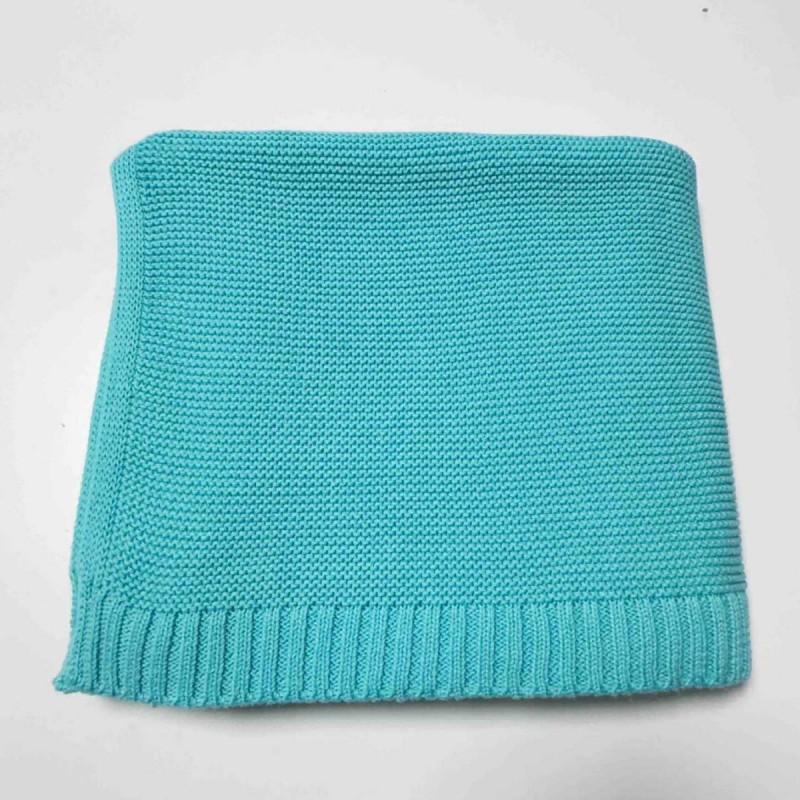 Soft Cotton Knit Baby Stroller Blanket Swaddle Wrap Nap Toddler Sofa Use