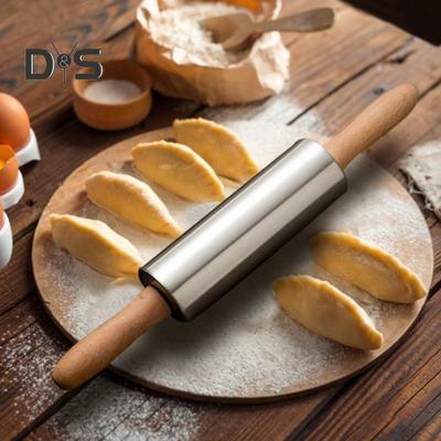 Эргономичная скалка с ручкой, экономит время, прочный кондитерский валик, пресс для печенья, теста, палочка