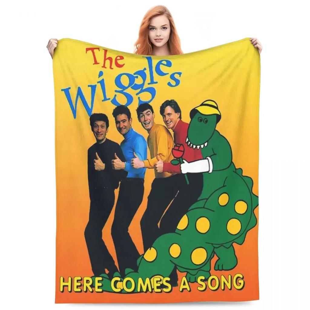 Плед The Wiggles из микрофлиса Четыре размера Уютный для спальни Отличный подарок