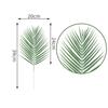 5 шт. Пластиковые искусственные зеленые пальмовые листья Сделай сам Искусственные листья Офисный декор