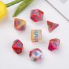 7pcs/set Gift Multi Sides Toy Dices Game Accessory Dice Set Glitter