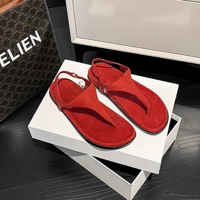 Скоростная версия штатива~ ретро туфли-балетки женские красные шлепанцы для улицы с юбкой, для отпуска, пляжные, римские туфли