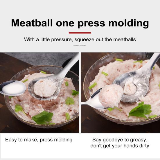 2/3Pcs Stainless Steel Meatball Spoon Maker Cactus Peeler Tool for Home Kitchen Easy to Clean Dishwasher Safe Efficient Manual Peeling